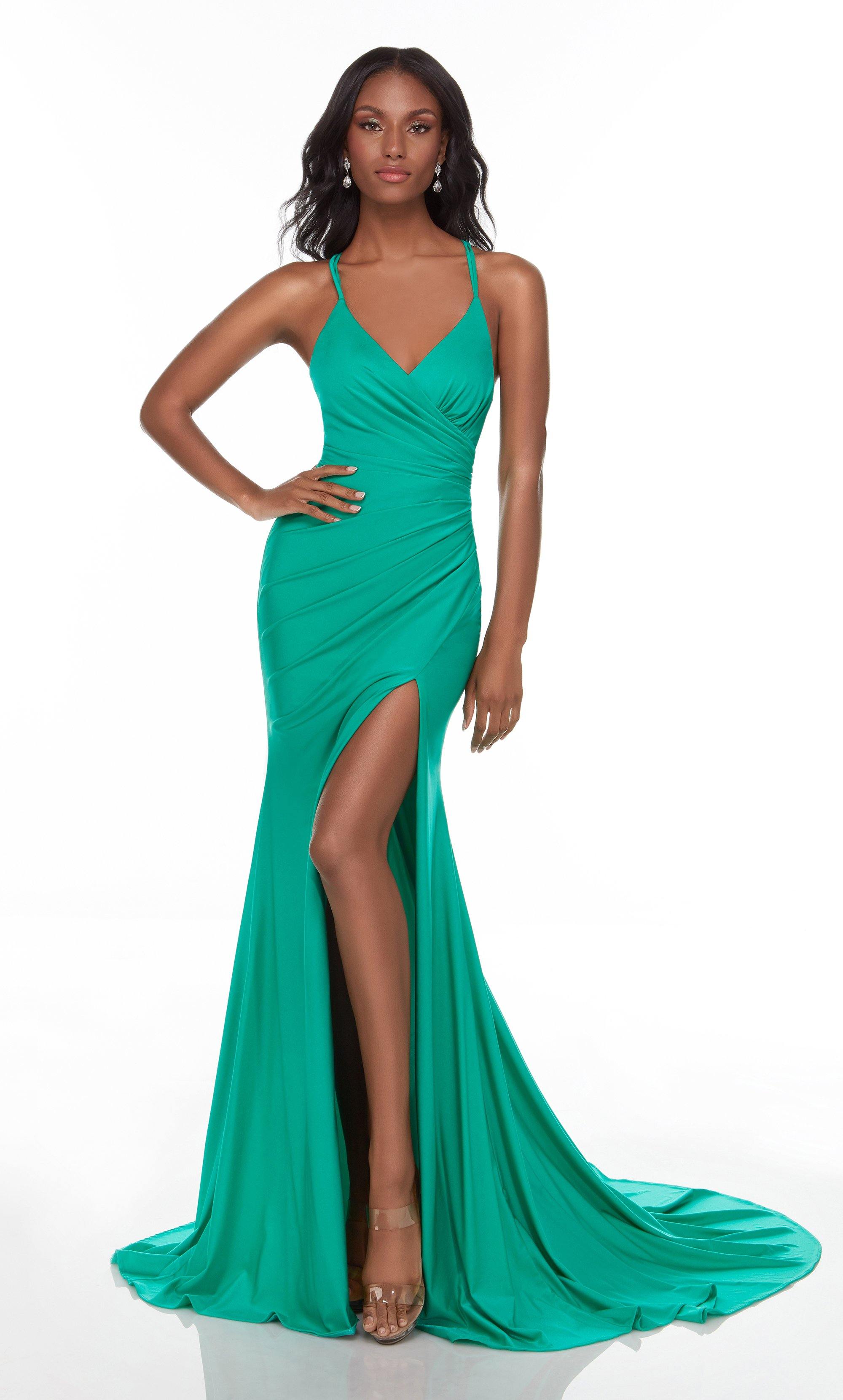 Style 5885 Blush Prom Size 14 Prom Lace Emerald Green Ball Gown on Queenly